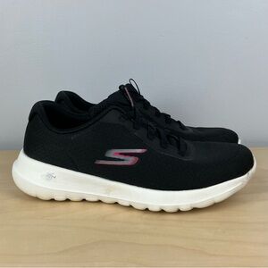 Skechers Women’s Size 6.5 Go Walk Joy Ecstatic Black Slip On Athletic Shoes
